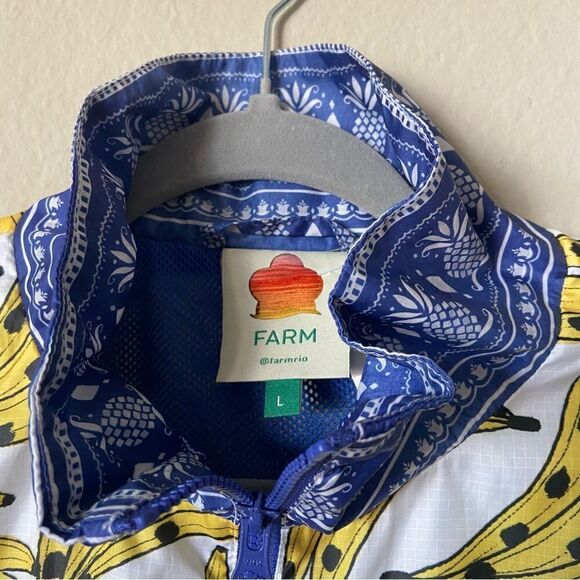 Farm Rio by Anthropologie MulticolorJacket Floral Windbreaker Size L - Picture 7 of 7